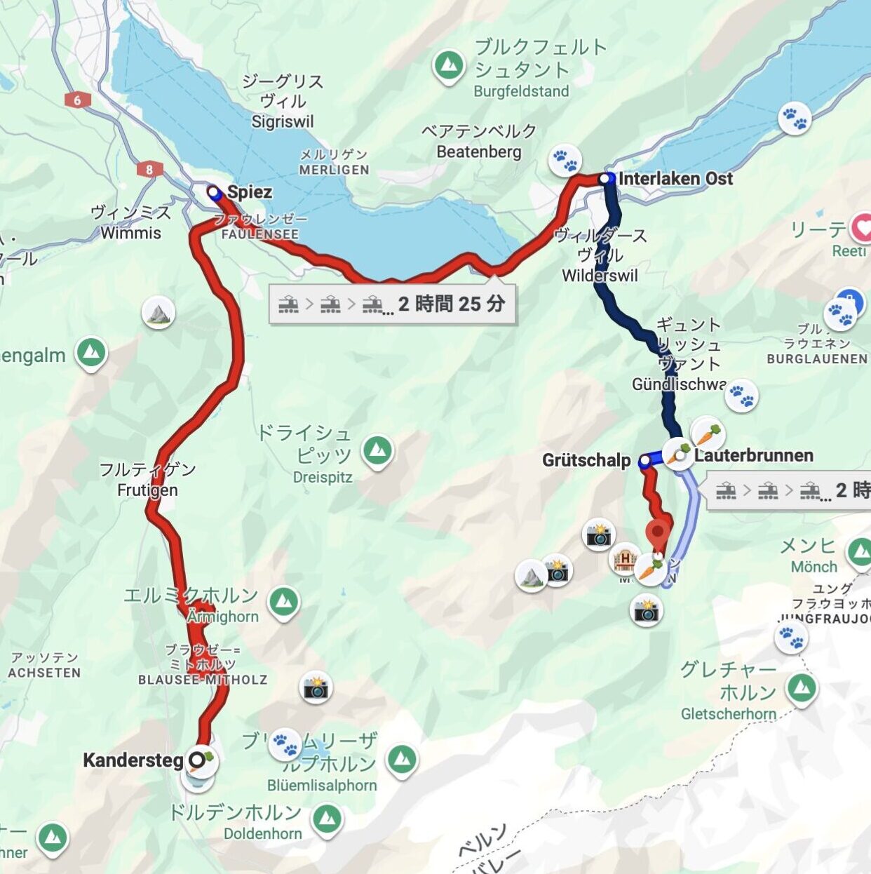 スイス・ミラノ山旅⑦~カンデルシュテークからミューレンへ移動編~
